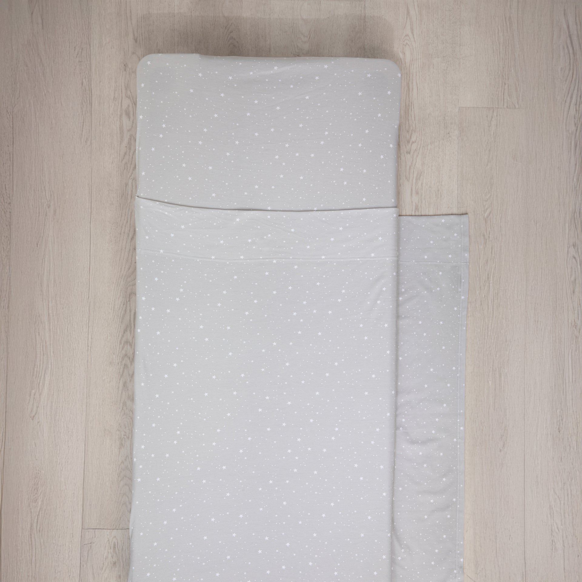 Stacking Bed Sheet Set - Grey Stars