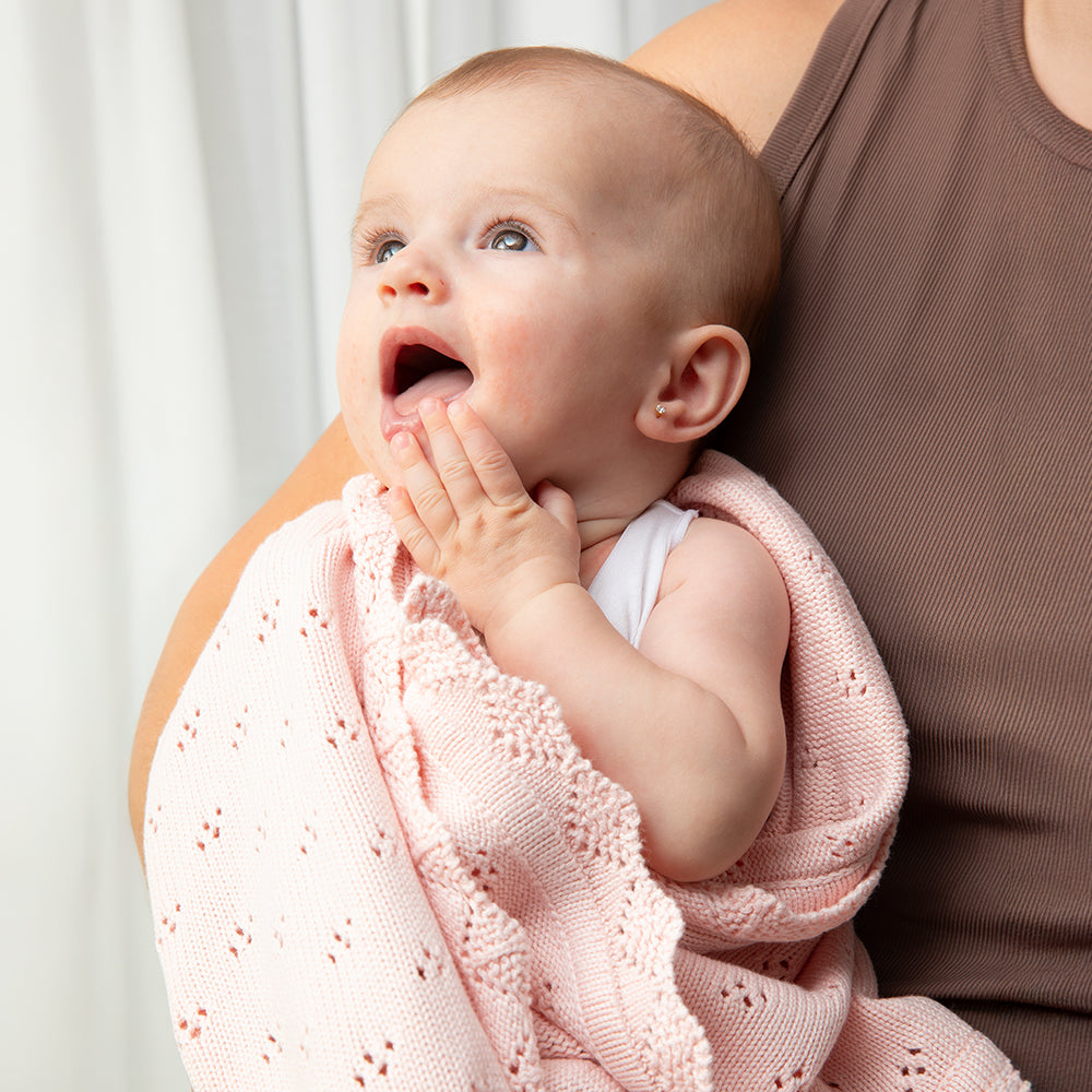 Bamboo Heirloom Blanket - Blush