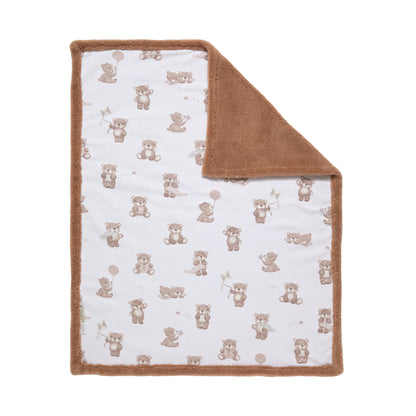 Organic Jersey Sherpa Blanket - Cuddly Bear