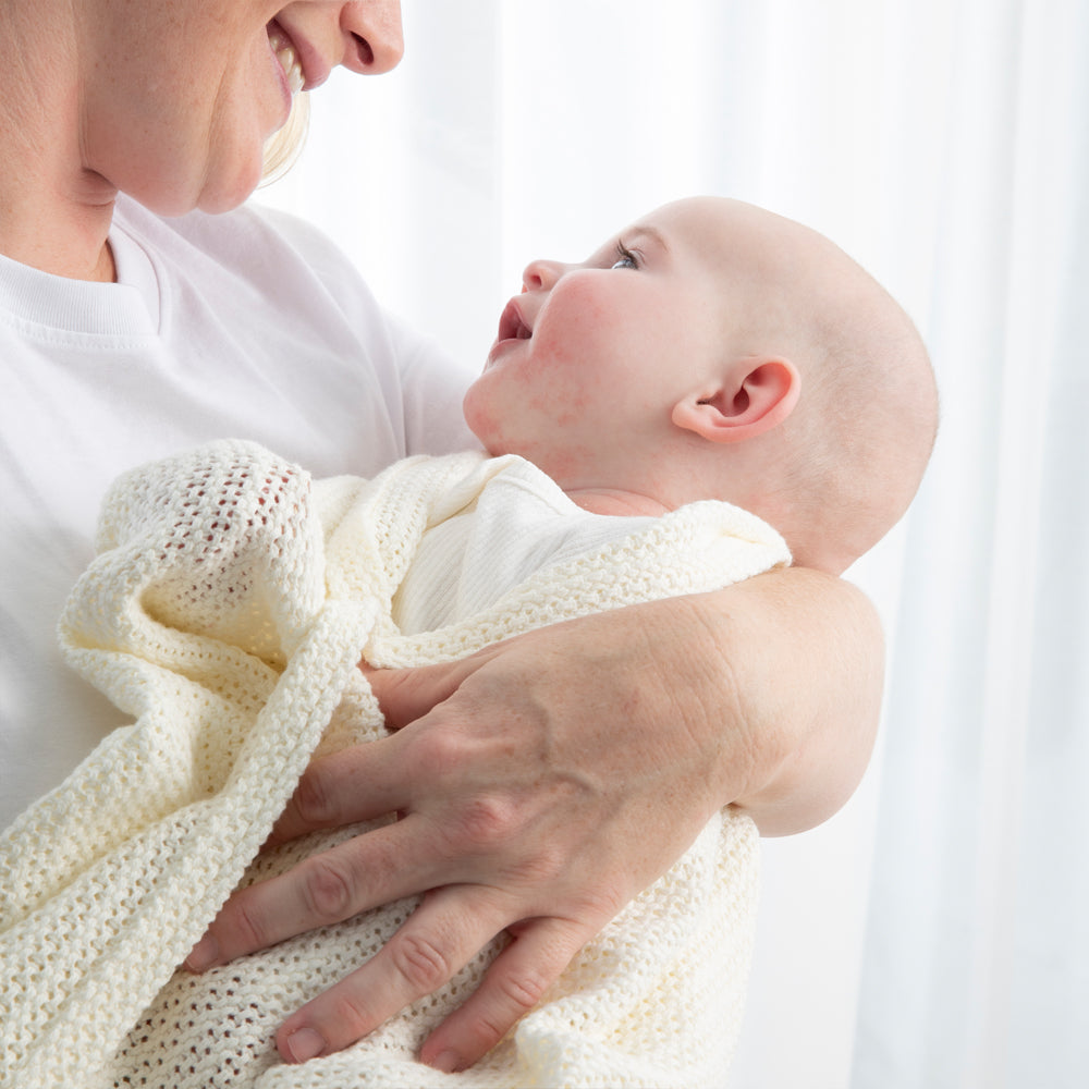 Cotton Cellular Blanket - Natural White