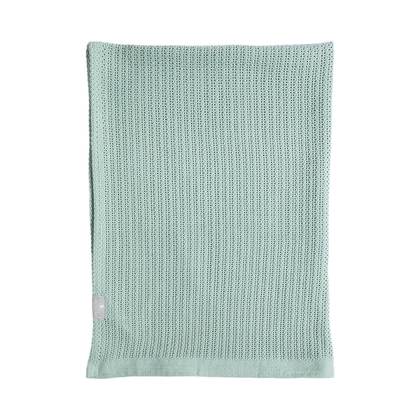 Cotton Cellular Blanket - Sage