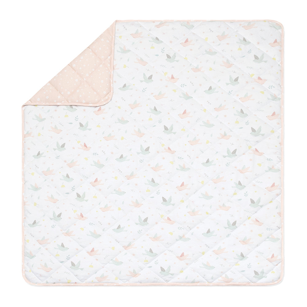 Quilted Cot Comforter - Ava/Floral