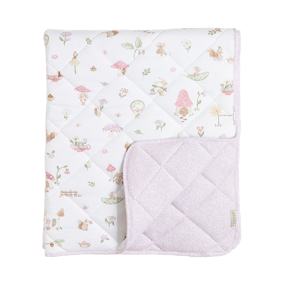 Organic Reversible Cot Comforter - Whimsical Wonderland