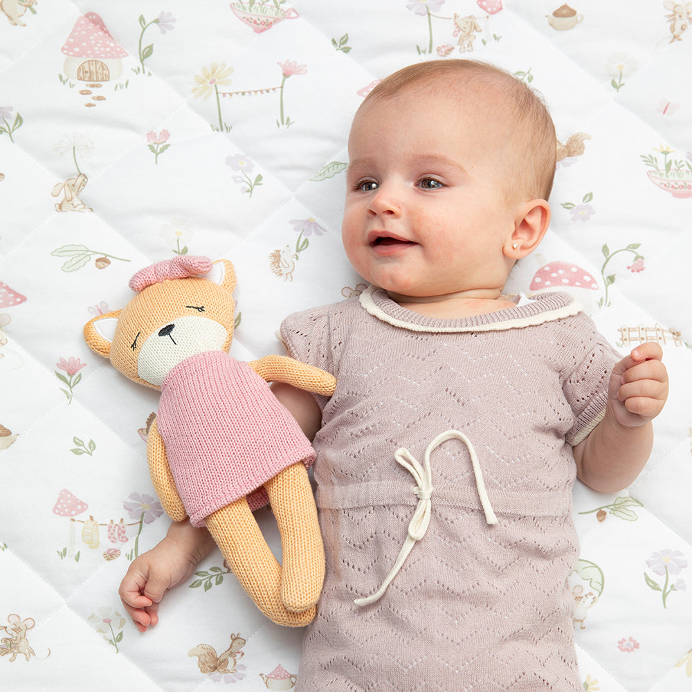 Organic Reversible Cot Comforter - Whimsical Wonderland