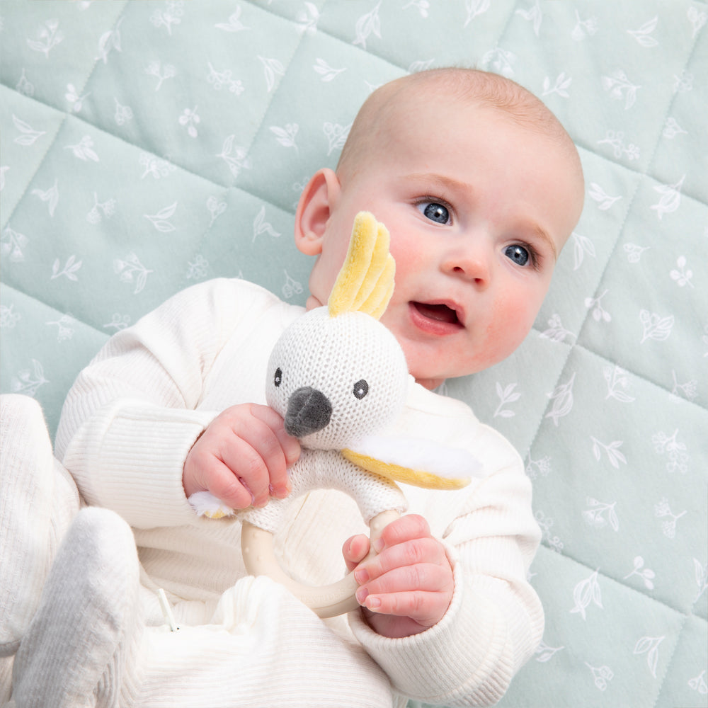 Reversible Quilted Cot Comforter - Australiana