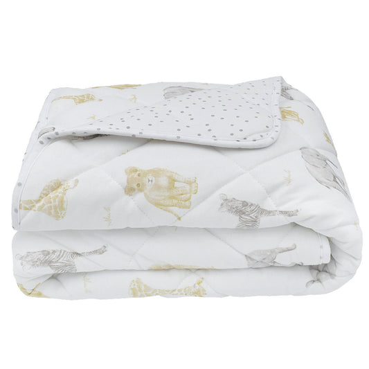 Quilted Cot Comforter - Savanna Babies