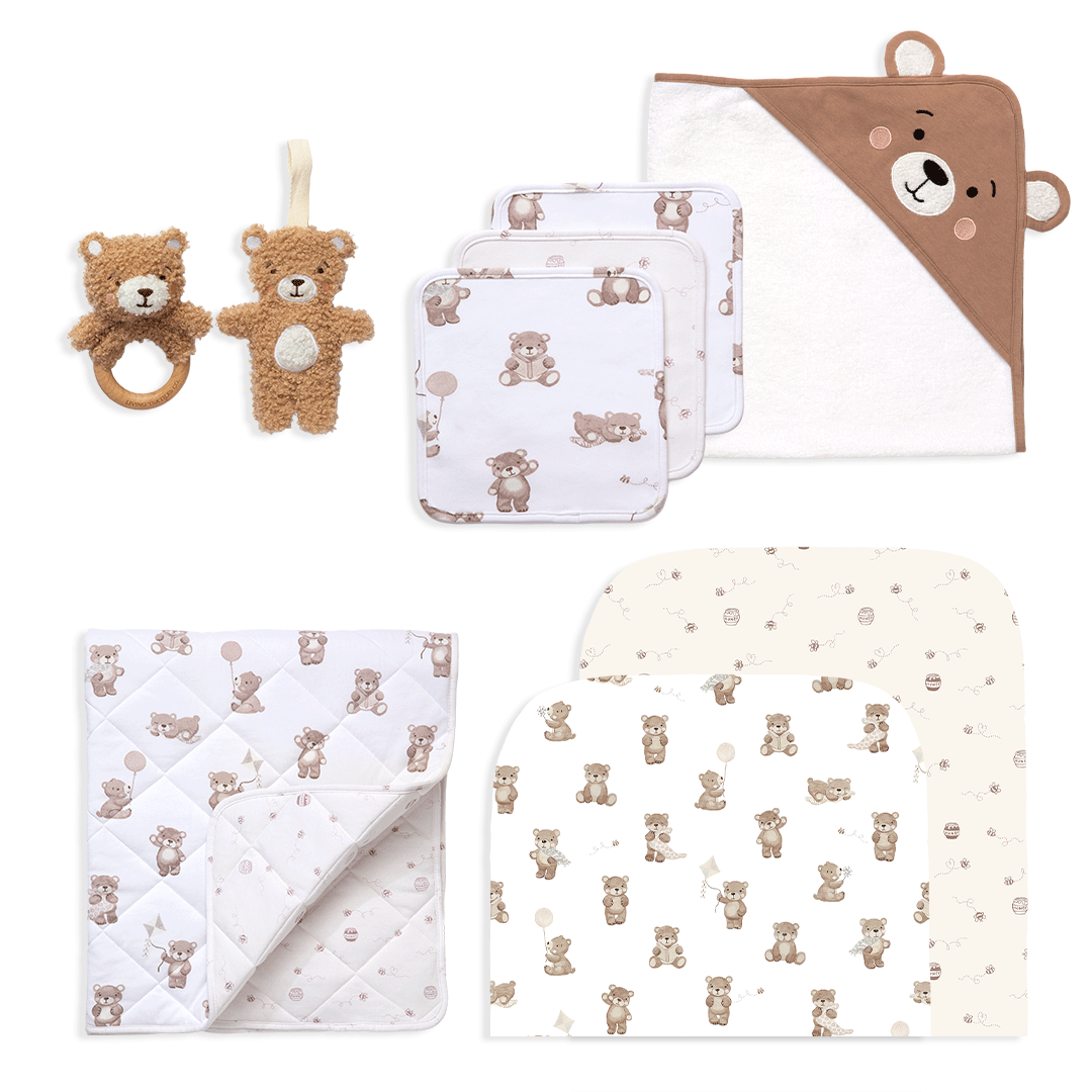 Deluxe Nursery Gift Bundle - Cuddly Bear