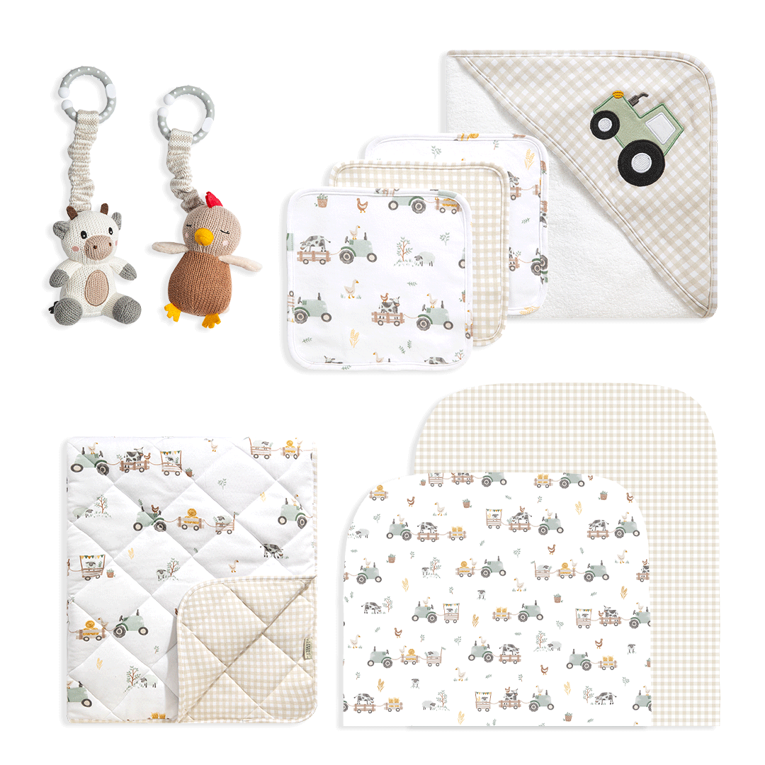 Deluxe Nursery Gift Bundle - Tractor Ride