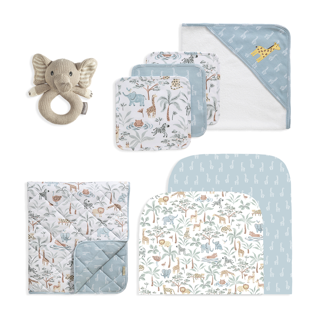 Deluxe Nursery Gift Bundle - Wild Safari
