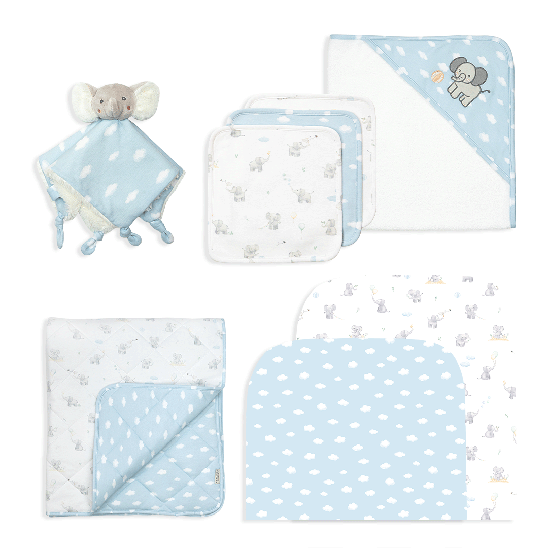 Deluxe Nursery Gift Bundle - Elephant Playtime